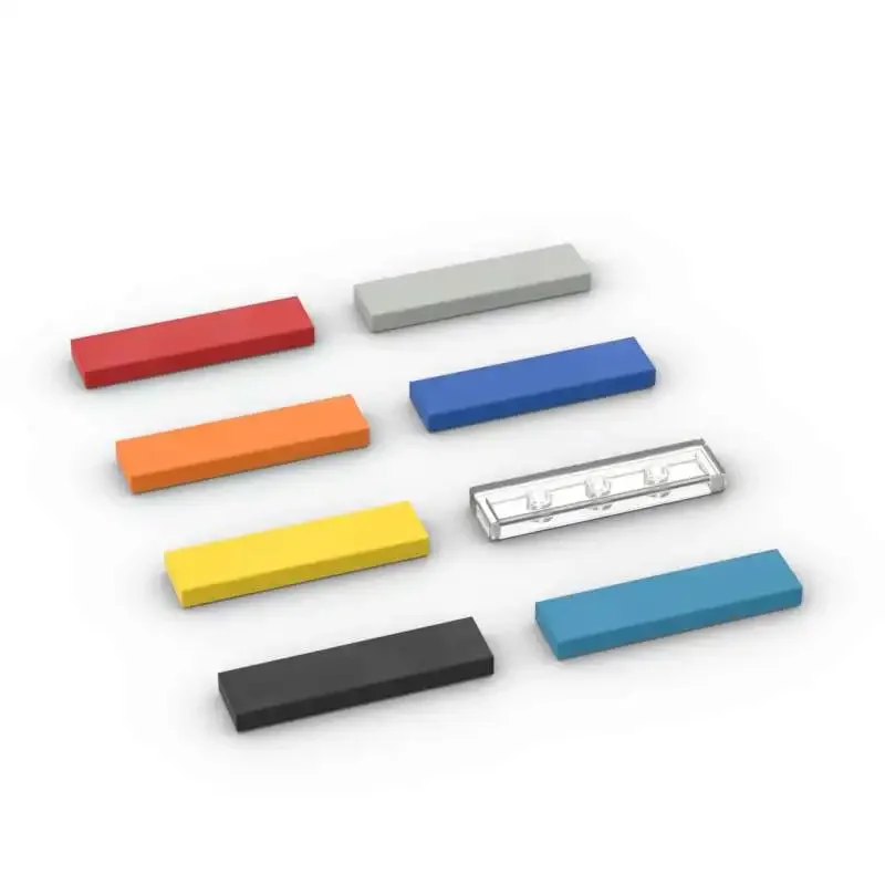 MOC – Kit de blocs de construction de plaques de pneus 2431 1x4, 10 pièces, panneau lumineux de haute technologie, briques, jouets à particules, cadeaux d'anniversaire pour enfants