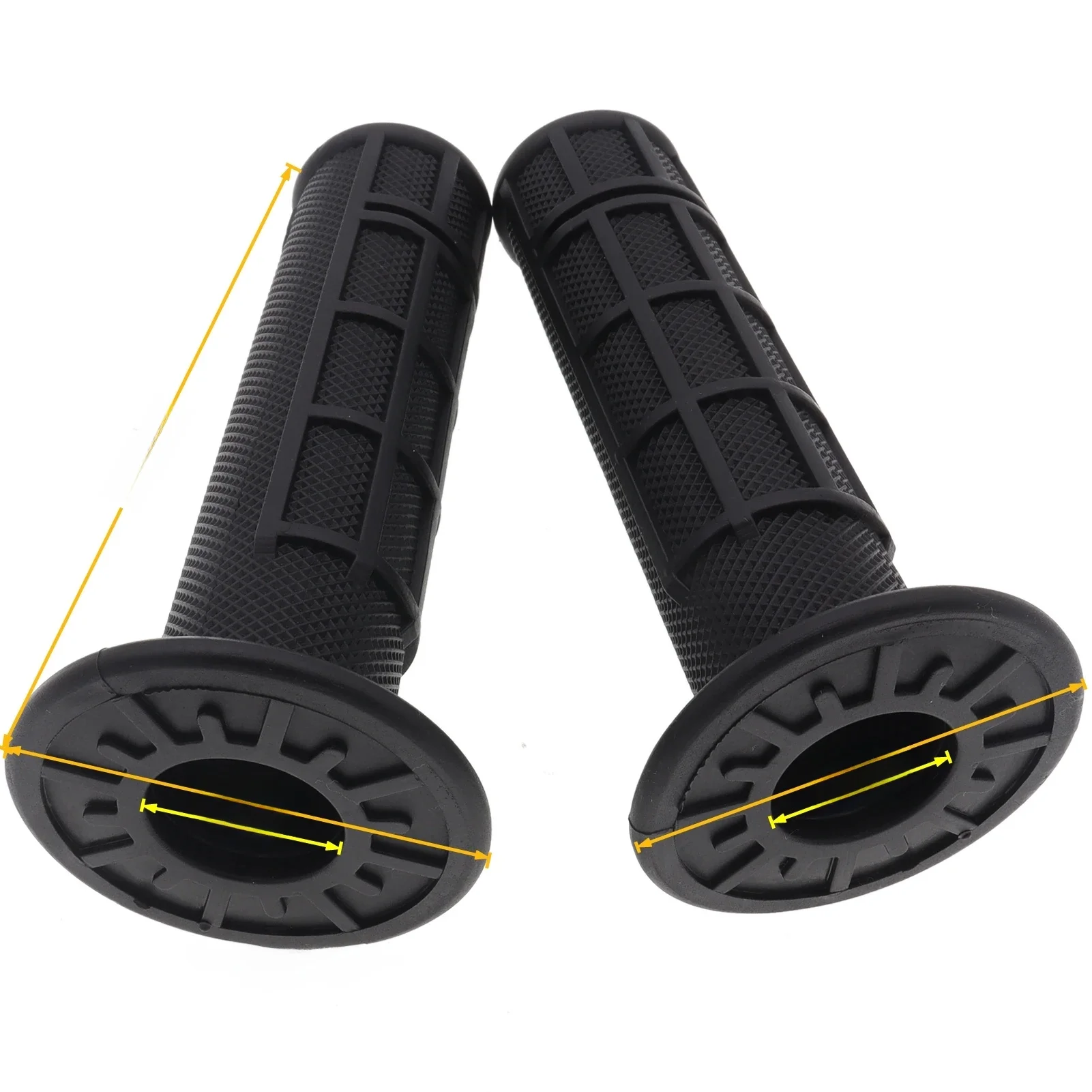 AliExpress NONE 7/8"  Rubber Handlebar Handle Grip 22mm Grips Left and Right ATV Motorcycle Dirt Pit Bike Motocross Thumb Throttle