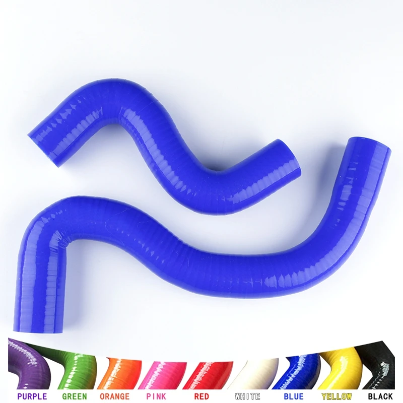 FOR 1998-2007 TU5JP4 Peugeot 206 1.4L 1.6L 16V Manul 1999 2000 2001 2002 2003 Radiator Hoses Kit Silicone Tubes 2Pcs 10 Colors