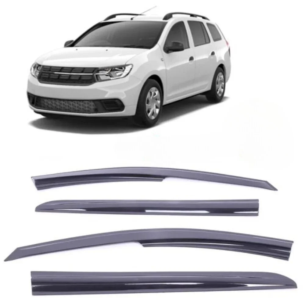 For Dacia Logan MCV 2013-2019 car window accessories sport style window deflector rain cover visor awnings Exterior Accessory