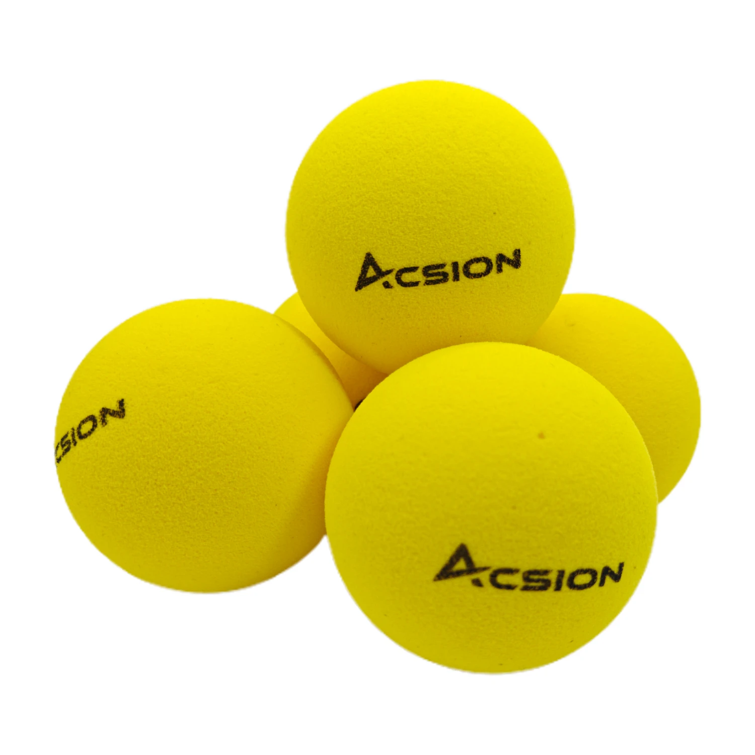 Acsion Stealth Quiet Pickleball Balls - Foam Pickleball Balls for Indoor & Outdoor Play - Noise Reducing & High Performance