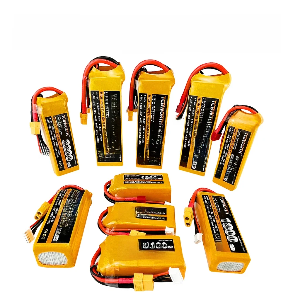 Nowy bateria Lipo 3S 6S 11.1v 22.2v 1500mAh 2200mAh 3000mAh 3500mAh 4200mAh 5200mAh 6000mAh akumulator XT60-T Deans Plug Car — zdjęcie 2