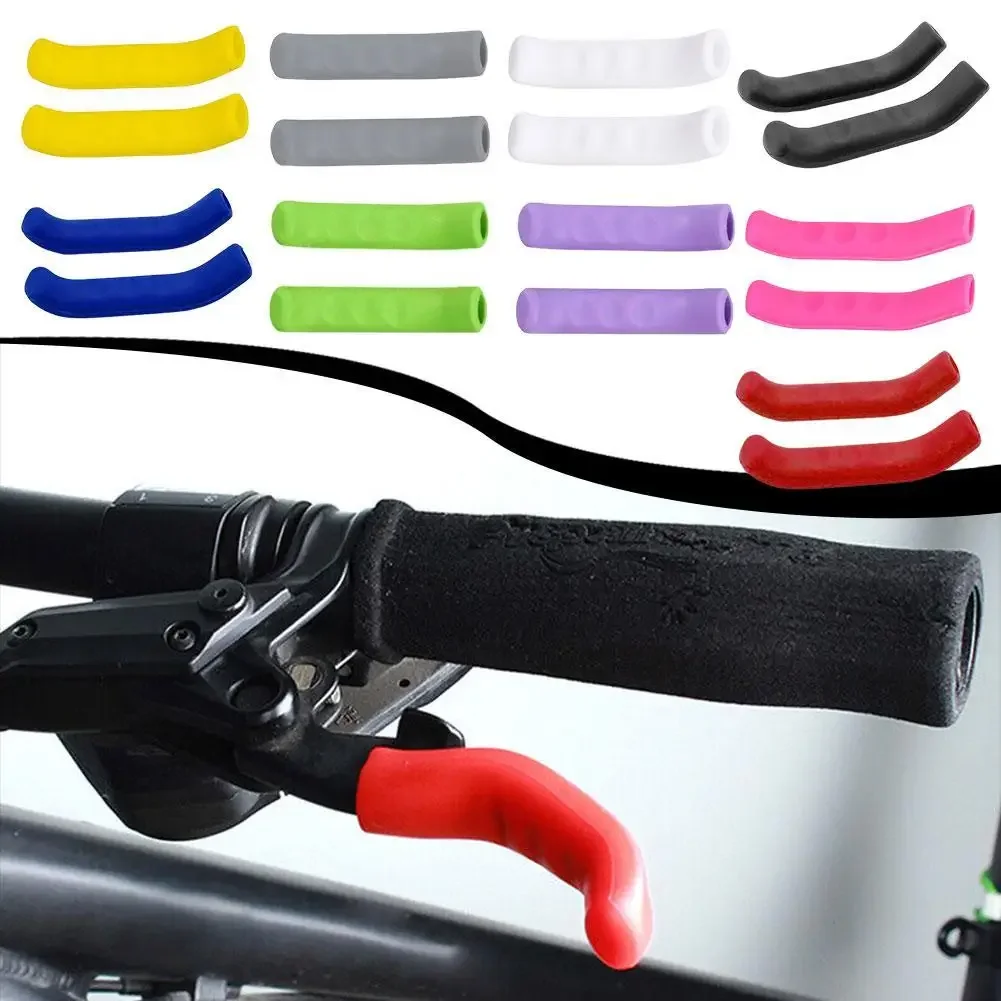 AliExpress 1Pair Bicycle Brake Handle Cover Soft Silicone Grips Bike Handlebar Protection Sleeve For Mountain