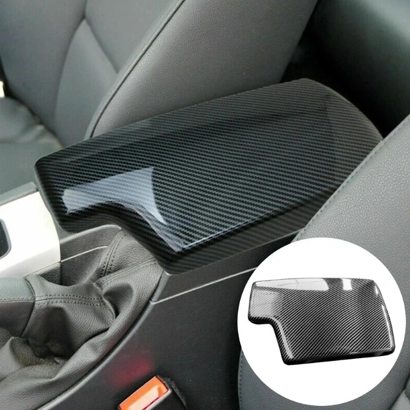 

For LHD BMW E90 E92 E93 2005-2012 323i 325i 328i 330i 335d Carbon Fiber Color Interior Center Console Armrest Cover Panel Trim