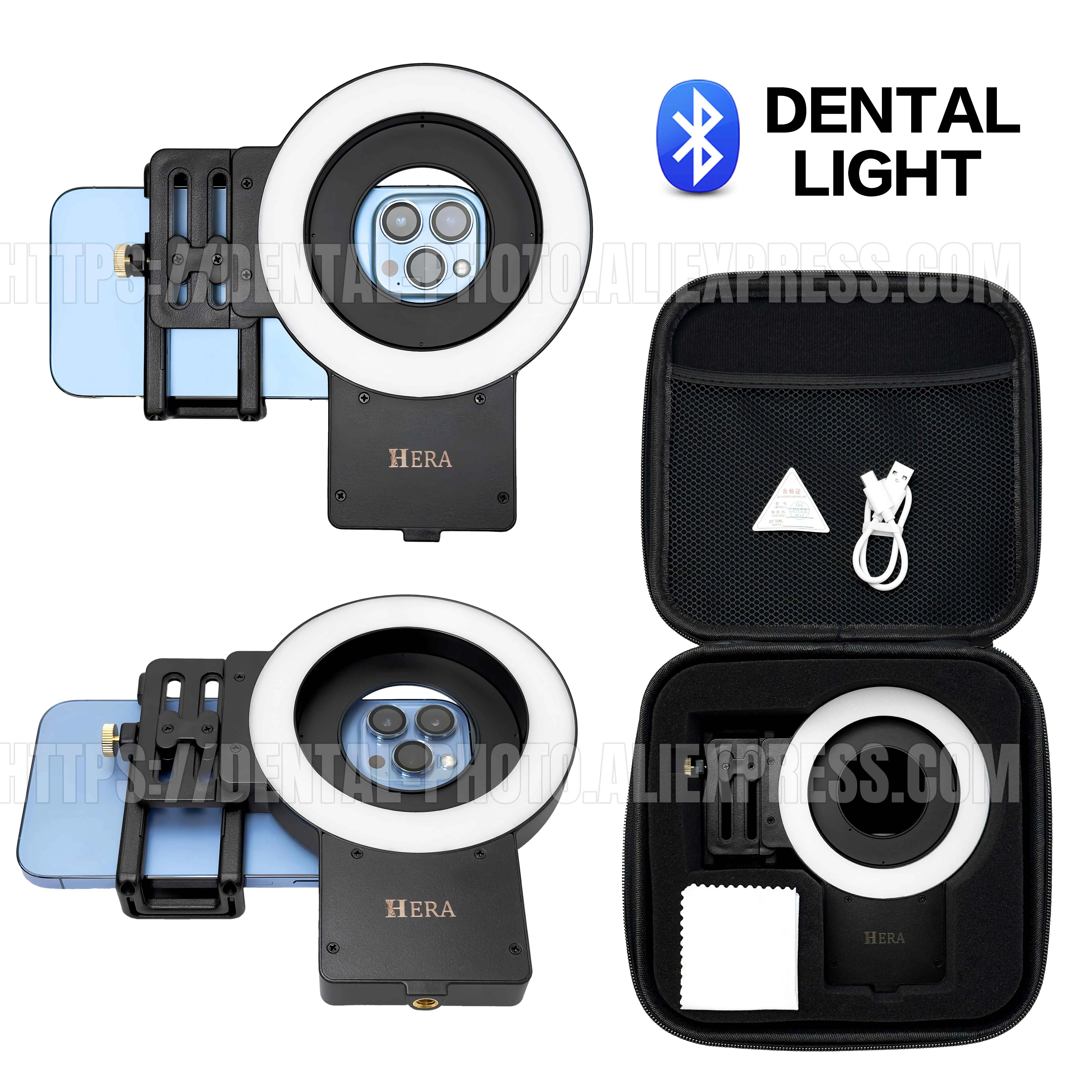 

MK-023 Dentist Photography Ring Fill Light Adjustable 2500-6500K 3-Color Temperature, Soft Diffuser, Oral & Intraoral Photo fo