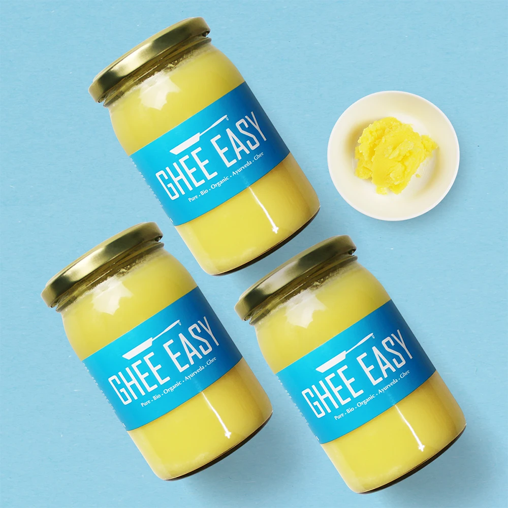 Vflan holländische Bio-Butter unsalz Ghee gx3 Flasche Back zutaten Steak