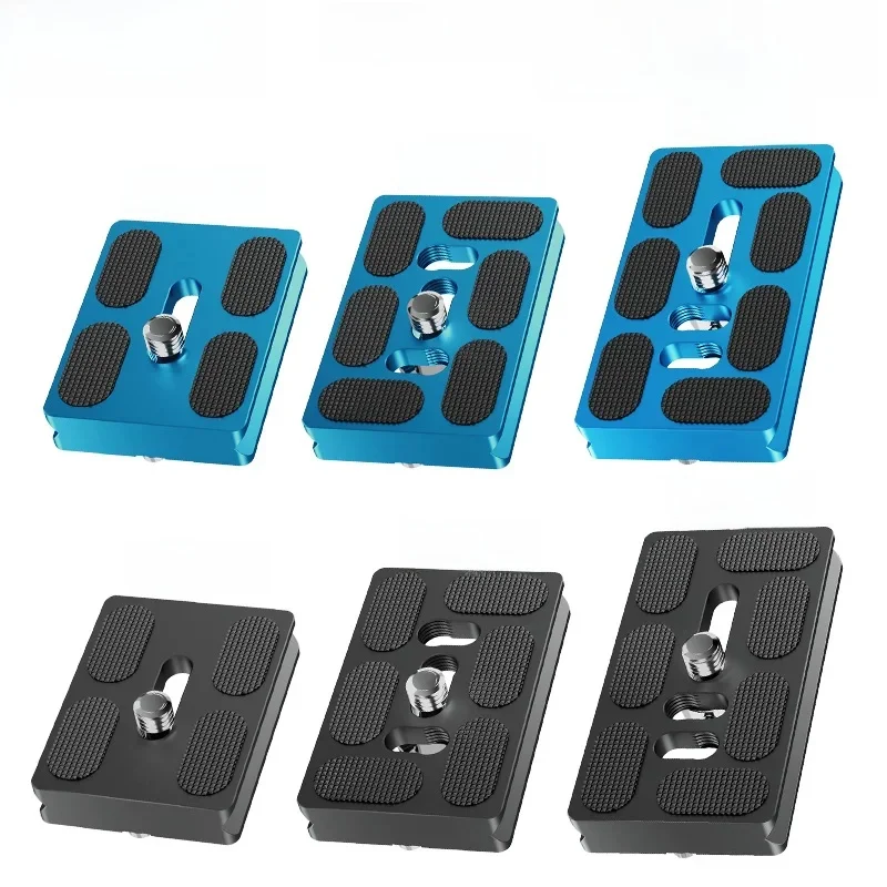 BEXIN Universal Stativ Platte Schnellwechselplatte Kamera Schnellspanner PU Platte für DSLR Kamera Arca Swiss Kugelkopf Stativ