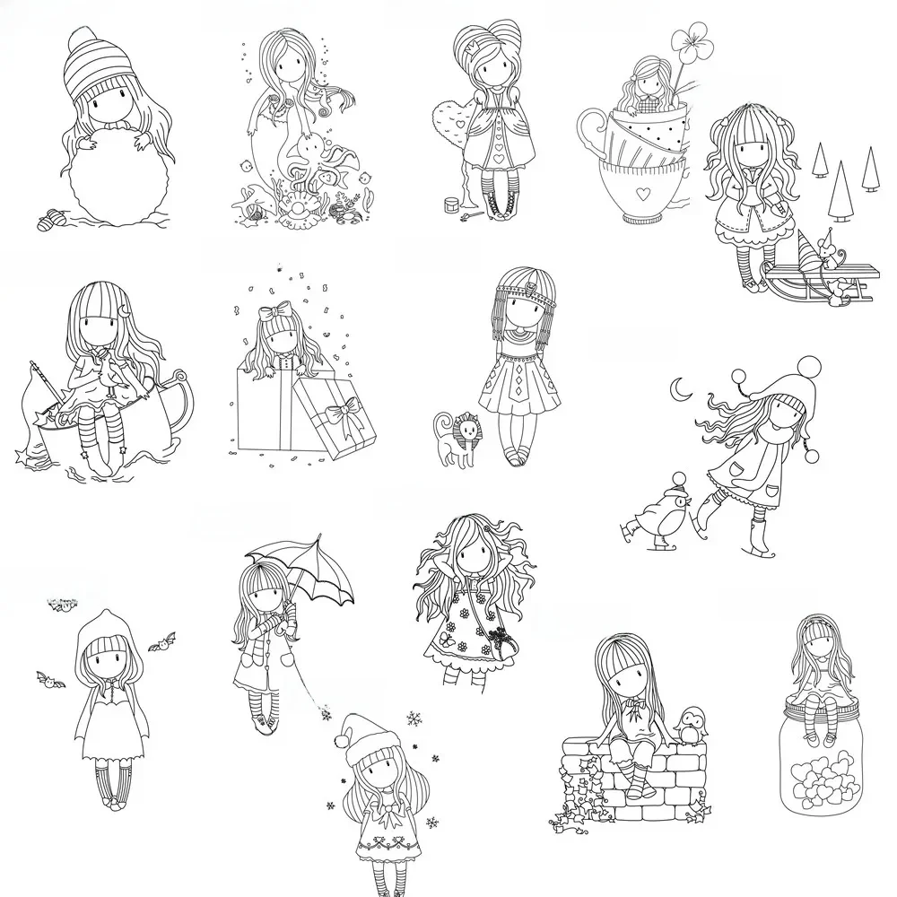 timbres clairs matrices de découpe en métal fille