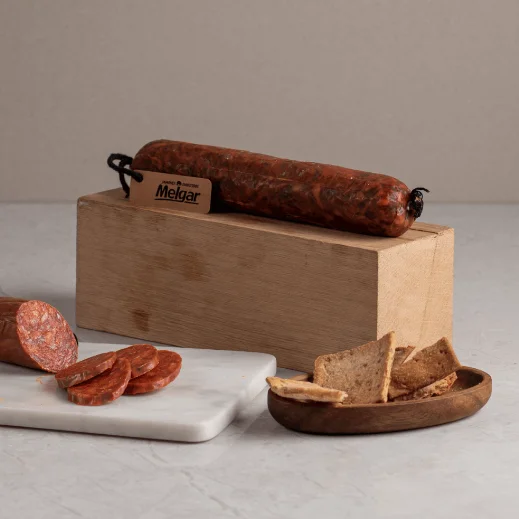 Iberian CHORIZO candle, Ideal for gift. 0,300Kg Aprx