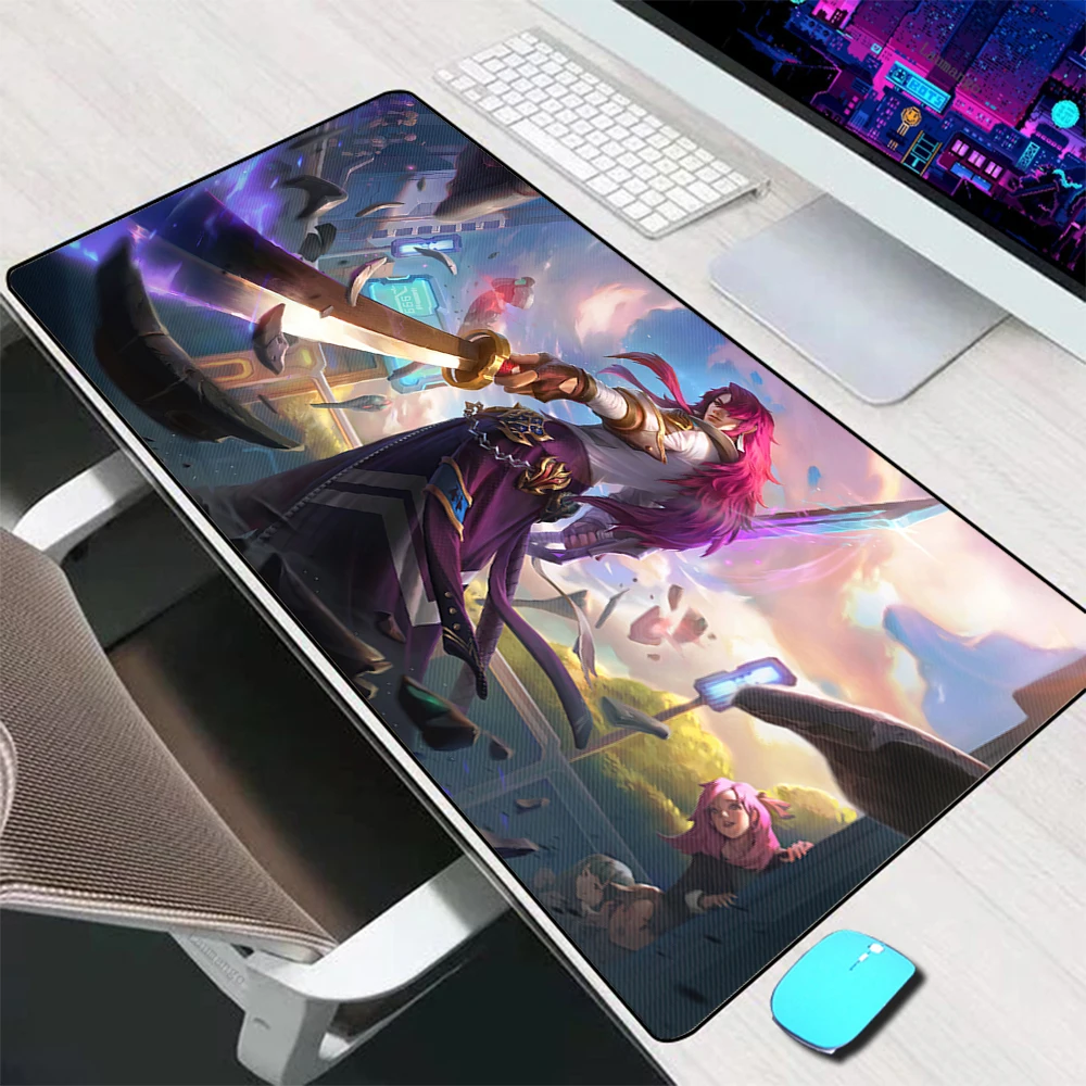 Yone – grand tapis de souris League of legend, accessoire de jeu pour ordinateur de bureau