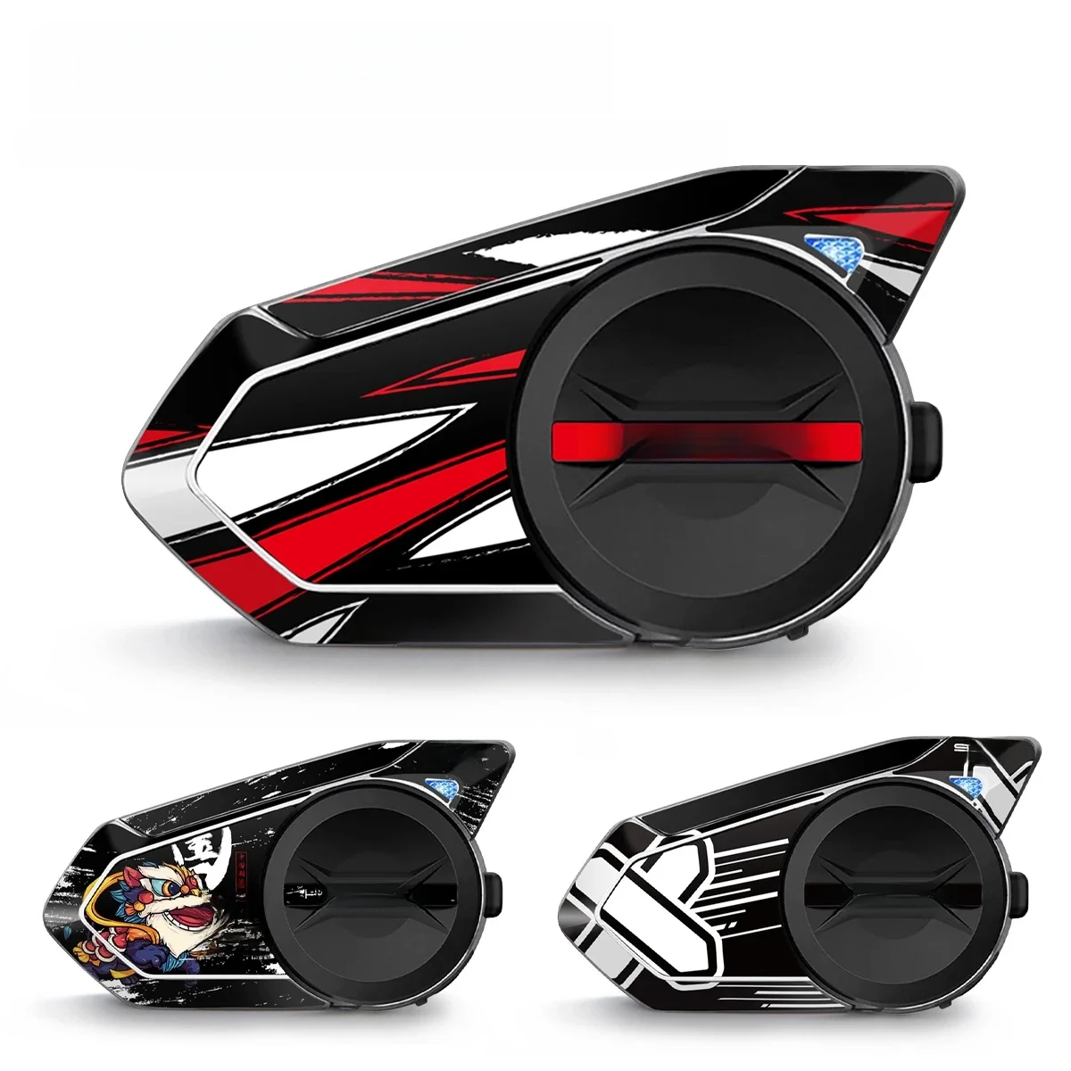 Für SENA 50S Sena 50s Motorrad Helm Bluetooth Headset Dekorative Aufkleber Kopfhörer Kopfhörer Schutz Aufkleber Zubehör