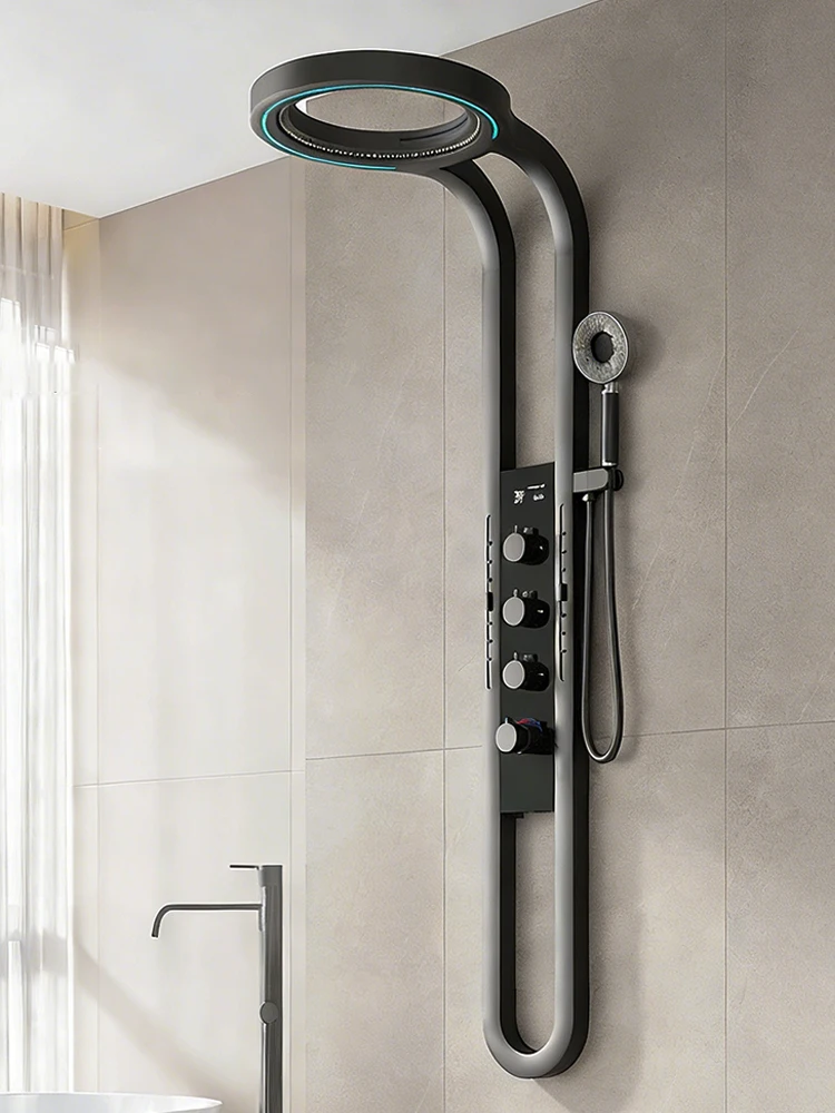 Badkamerlamp Douchekraanpaneel LED Digitaal display Douchekraanset Douchescherm Waterval Wandmontage Douchesysteemset - afbeelding 2