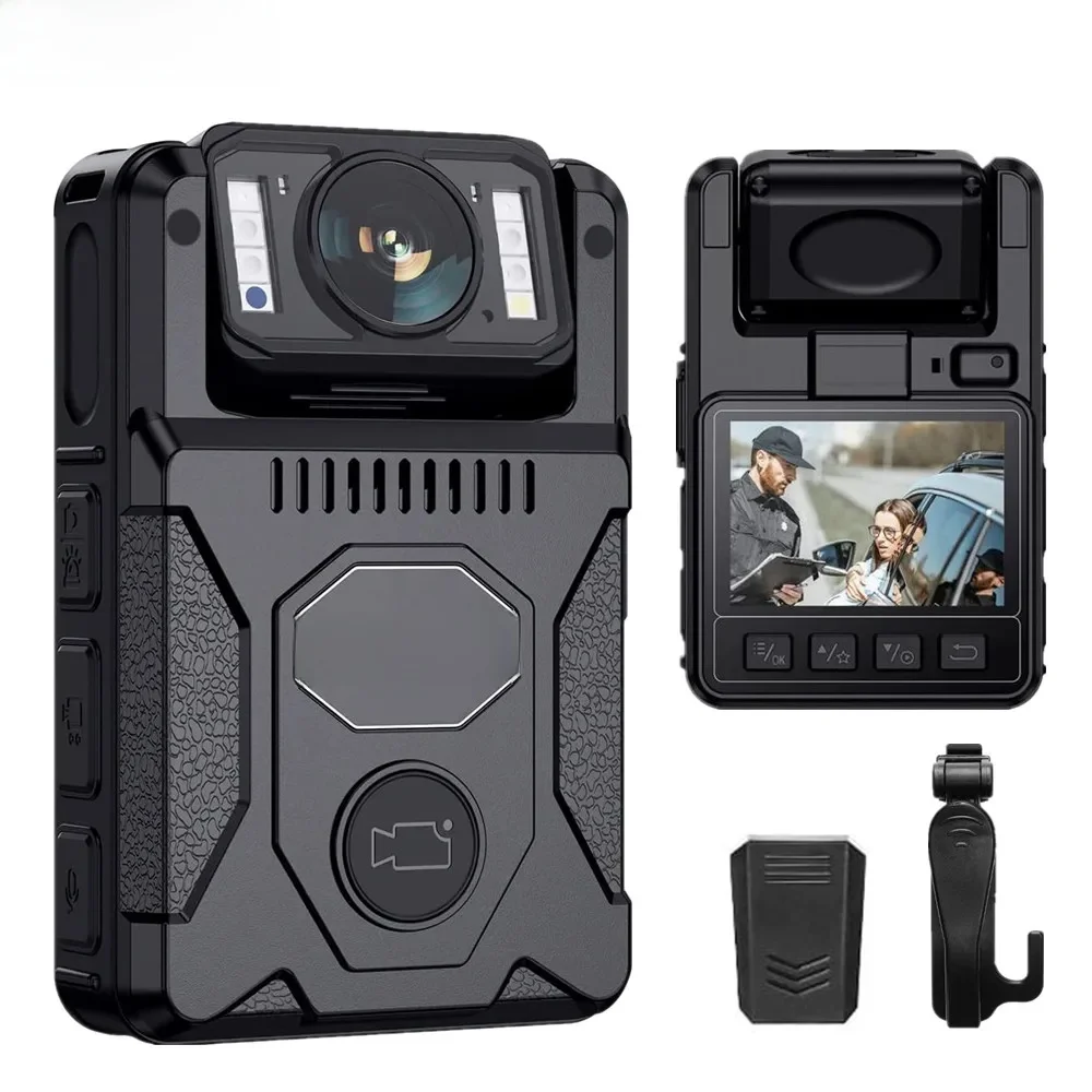 Mini kamera BOBLOV M7 1080P HD 4000 mAh Kamera samochodowa 128 GB Kamera policyjna GPS Bodycam 180 °   Obrotowe kamery rowerowe Sportowe kamery DV samochodowe DVR — zdjęcie produktu 7