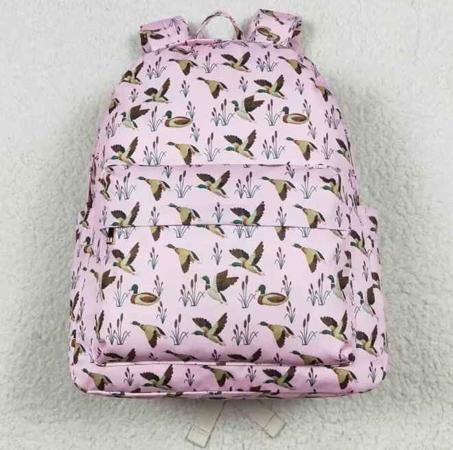 

Wholesale Mommy Bag Children Diaper Bag Big Volume Backpack Pink Duck Goose Casual Bags Zipper Backpack