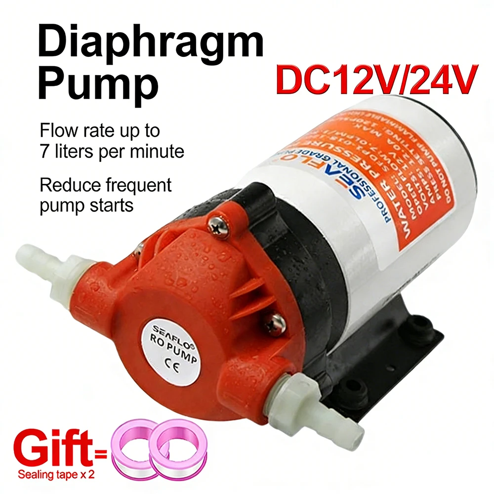 Multifunctional Diaphragm Pump,cleaning Water Pump,car Washing Pump, Carpet Machine Pump,DC12V/24V Industrial High-pressure Pump