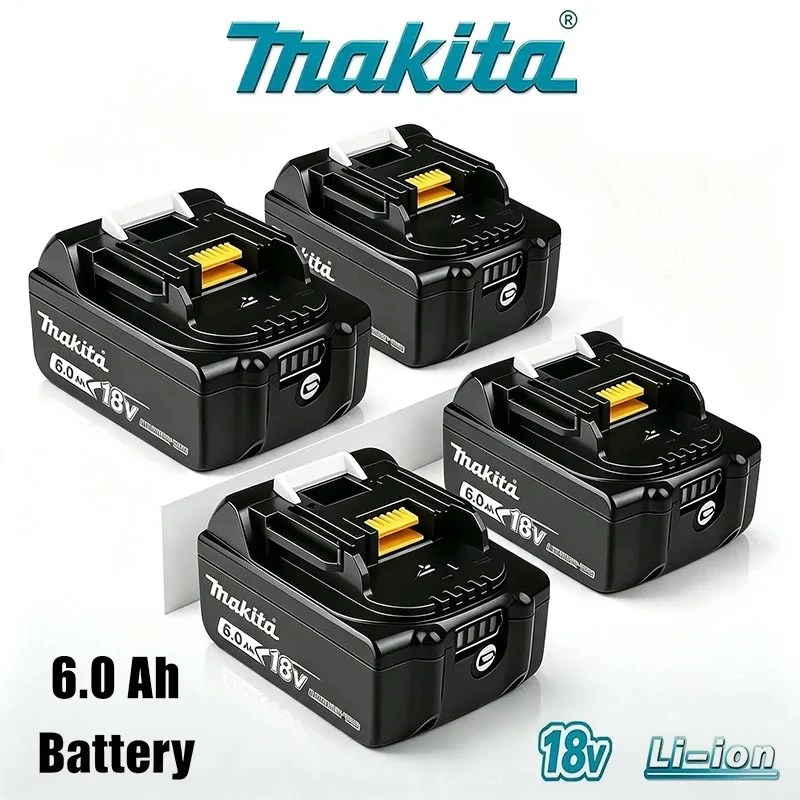 100% Oryginalna bateria 18V Makita 6Ah do akumulatorów Makita BL1840 BL1830B BL1850B BL1850 BL1860 BL1815, zamienna bateria litowa