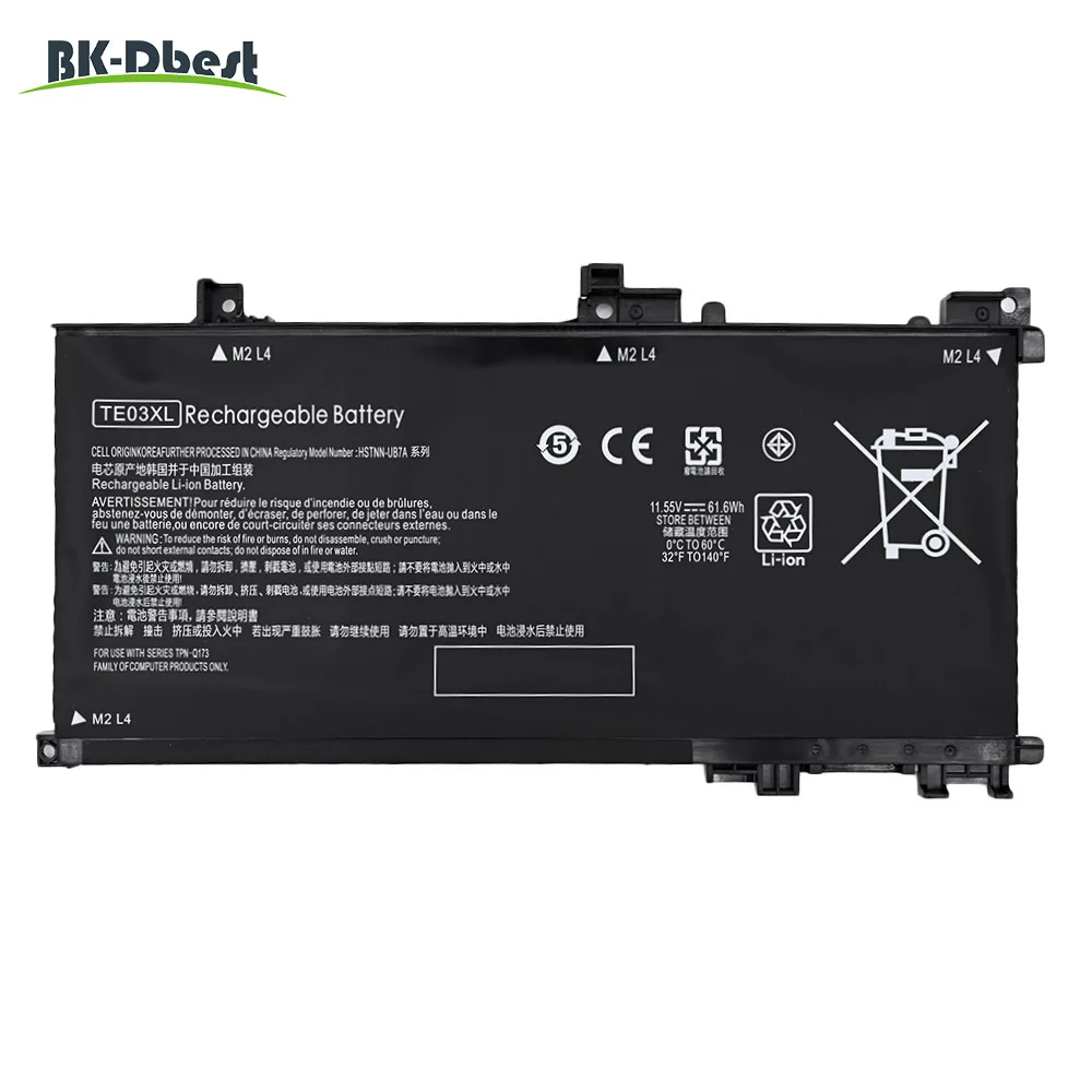 BK-Dbest factory direct supply TE03XL Laptop Battery for HP Pavilion 15 Omen 15-BC000 15-BC015TX 15-AX033DX 15-AX000 Series