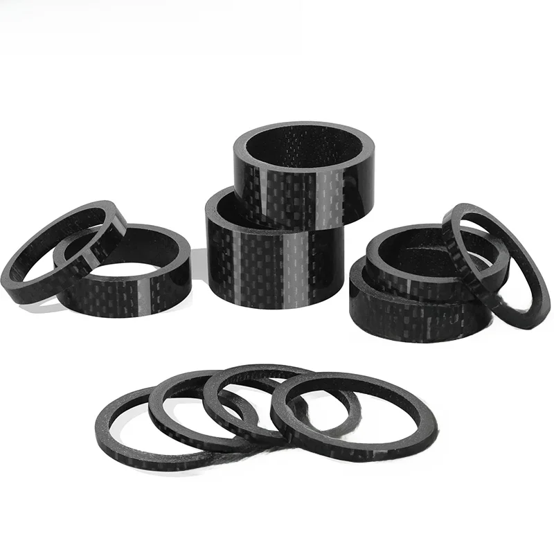 AliExpress BUCKLOS 11PCS Bicycle Stem Spacer Carbon Fiber Road Mountain bike Headset Washer Lightweight 1-1/8" Bike Fork Washer