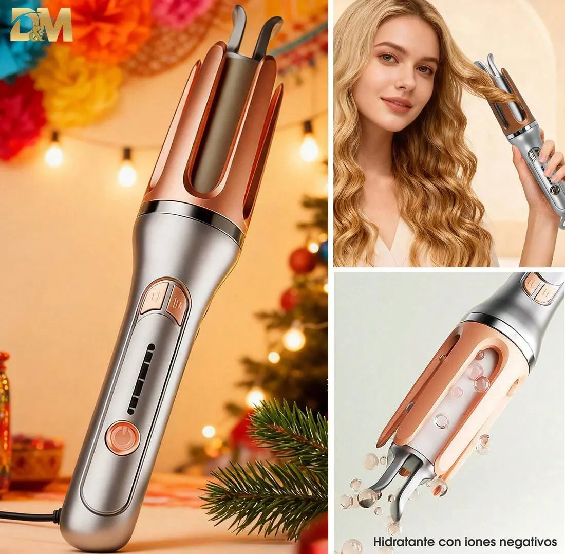 Hair Curler, Hair Curlers, 32 mm Automatic Curler, Includes Comb, 4 Temperature Levels, Curling in Two Directions, Large Waves, Styling and Conditioning in One Device, Intelligent Automatic Shut-Off