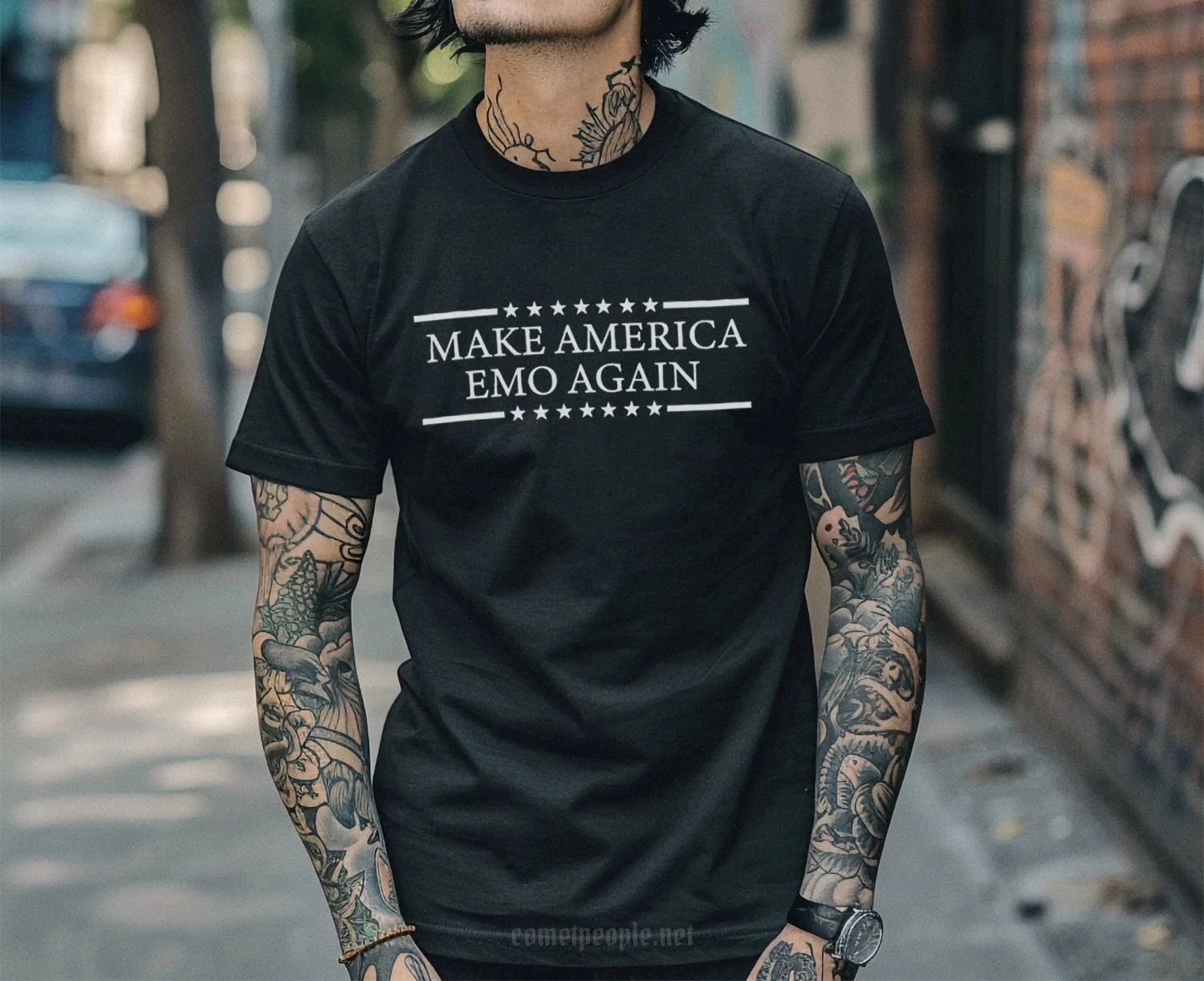 Футболка Make America Emo Again, модные хлопковые футболки Elder Emo Nite, концертная фестивальная футболка с группой When We Were Young Election