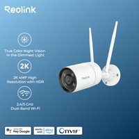 Reolink ColorX 2K WiFi Outdoor Security Camera with F1.0 Aperture 4MP IP Camera Adjustable Warm Light Smart AI Detection