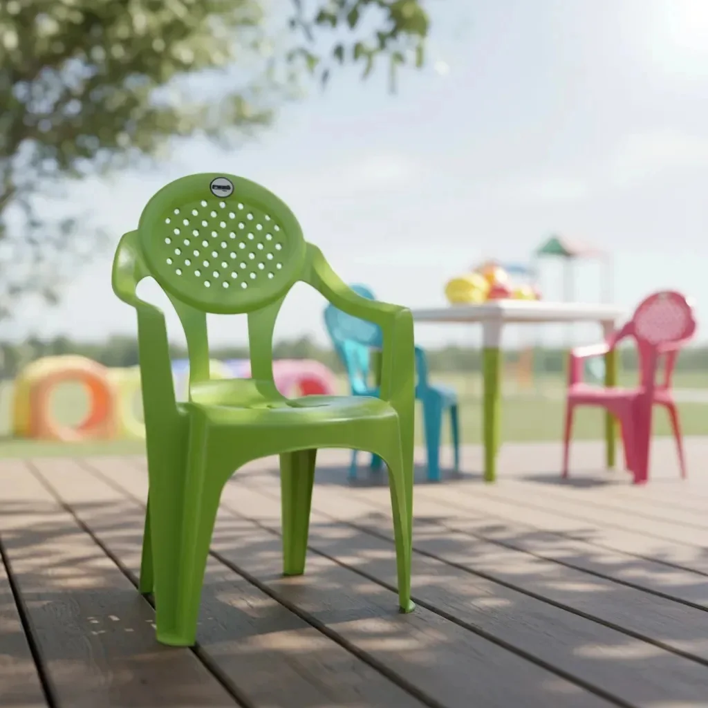 طاولة أطفال قابلة للطي + 4 كراسي أطفال بيضاء |     مجموعة طعام آمنة ومدمجة للأطفال |     مثالية للغرفة أو الحديقة أو المدرسة أو الأنشطة |     سهلة التجميع والتخزين