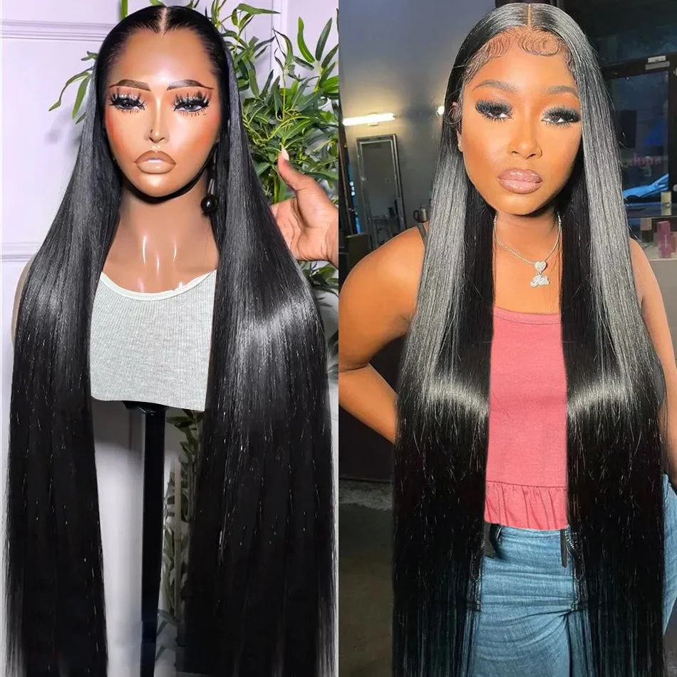 Glueless Wig Human Hair Ready To Wear Bone Straight 7x5 Lace Closure 13x4 Lace Front Wig Preplucked Hairline For Women Pre Cut