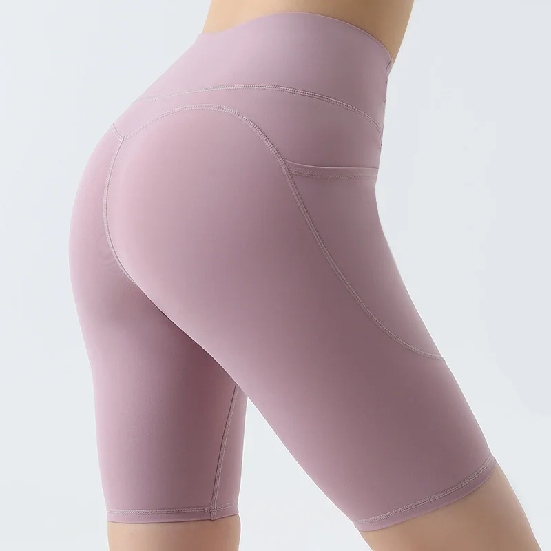 Solid Color Yoga Sport Leggings Shorts For Women 2023 Summer Women\'s Gym Fitness Cycling Shorts Workout Sportswear Clothes