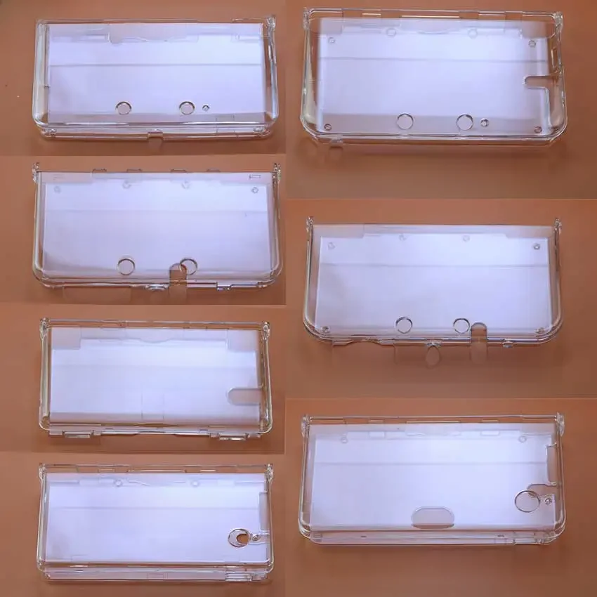 JCD – coque de protection en cristal transparent, boîtier pour Console de jeu 3DS 3DSLL 3DSXL, nouveau 3DS XL LL NDSL NDSi LL XL pour Console de jeu GBA SP