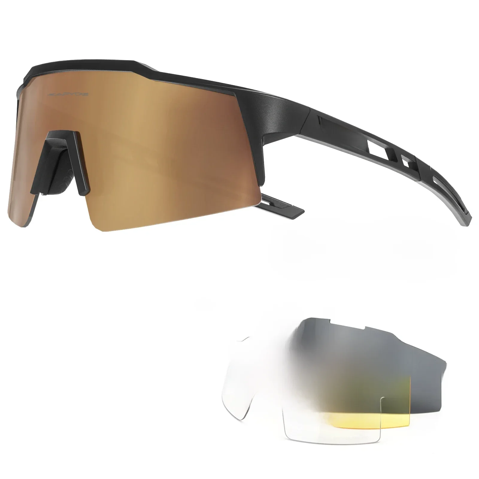 AliExpress kapvoe Kapvoe 4lens Cycling Glasses Sunglasses Cycling Goggles Outdoor UV400 Sports Protection MTB Road Mountain Bicycle Drive 4lens