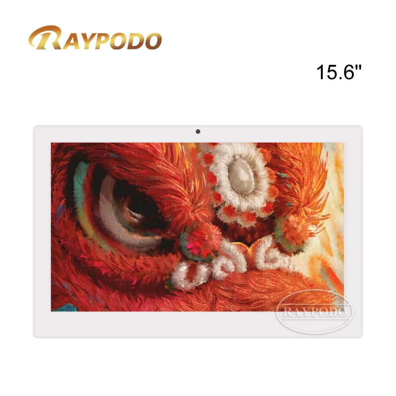 Raypodo 15.6 Inch Mount PoE Tablet: Elevating Trade Show Displays with Android 8.1 Brilliance