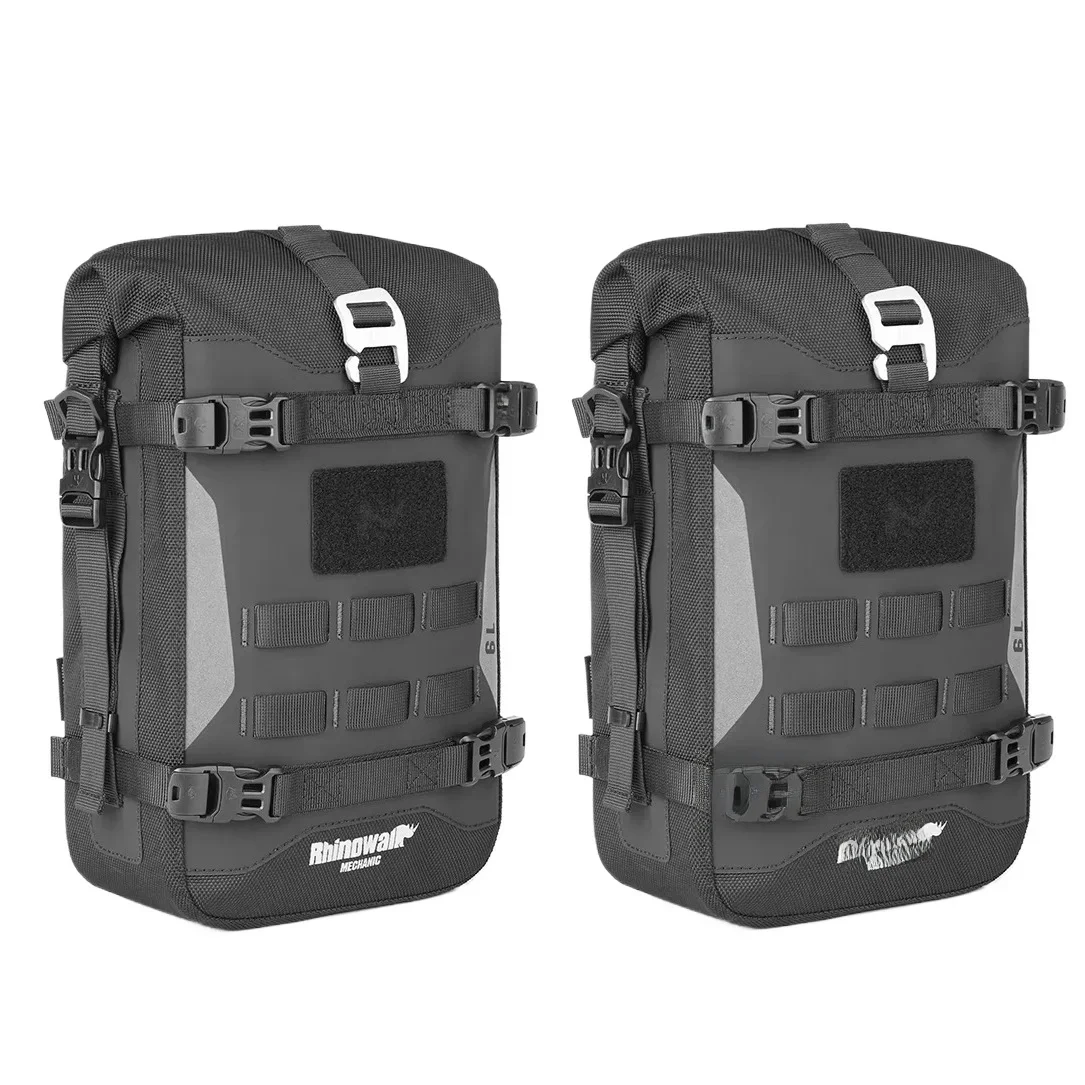 AliExpress Rhinowalk 2pcs Motorcycle Bumper Bag 6L Motorcycle Luggage Bag With Waterproof  Cover Long-distance Motorbike Travel Equipment