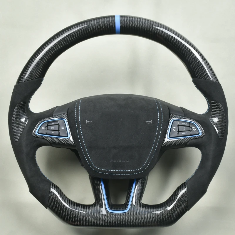 

For Ford Focus MK2 MK3 MK4 ST RS Carbon Fiber Steering Wheel Car Accessories LED Customized