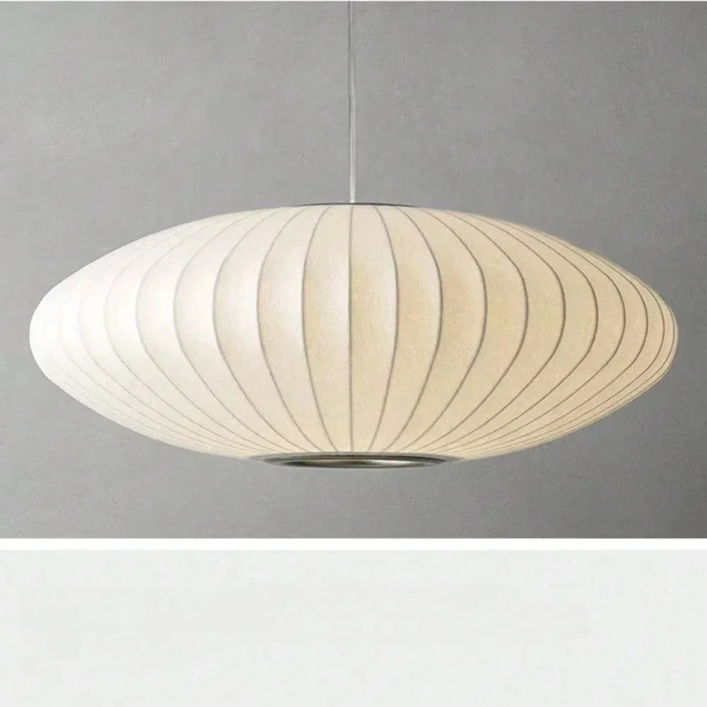 Italiaanse Zijden Doek Hanglampen Creatieve Woonkamer Hanger Hanglampen Moderne Eetkamer Lampen Decoratie Binnenverlichting - afbeelding 2