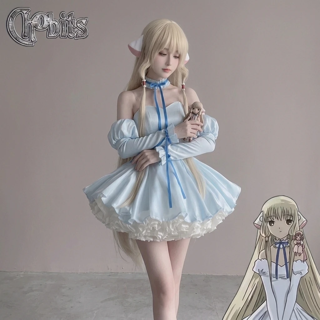 Disfraz De Anime Chobits Chi, Disfraz De Lolita Dulce, Calcetines Con Orejas, Conjunto Completo De Accesorios, Traje, Uniforme Para Fiesta De Halloween, Ropa — -12%, 6.3€ Coupon, from 46.19€ – 12% descuento – €46.19