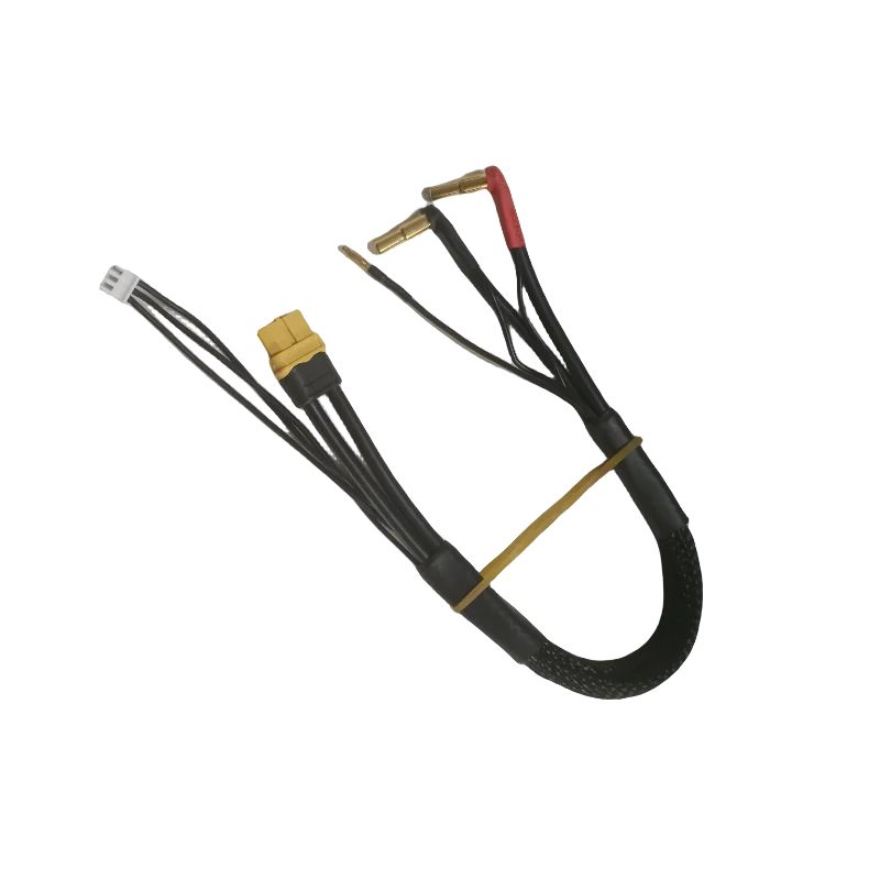 High Amps 2S RC Car Hardcase LiPo Battery XT60 Gold Plug Bullet Connector 4 Stepped 5mm Pins 2mm 12awg 300mm JST-XH3P 22awg 360m