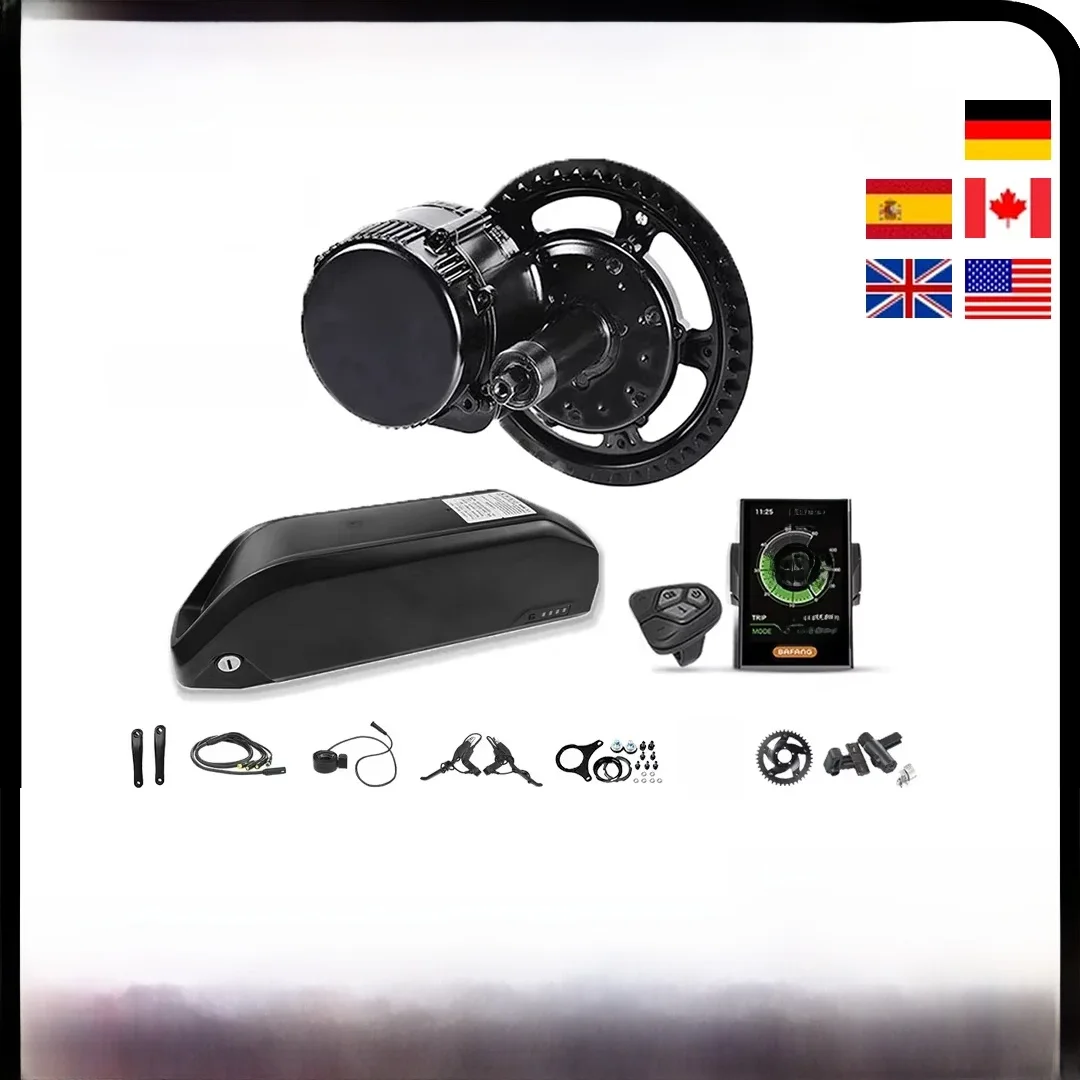 AliExpress Bafang 36V 250W Kit with Battery BBS01 BBS01B 15.6ah 19.2ah Ebike Conversion Kit Mid Drive Electric Motor Bicycle Central Engine