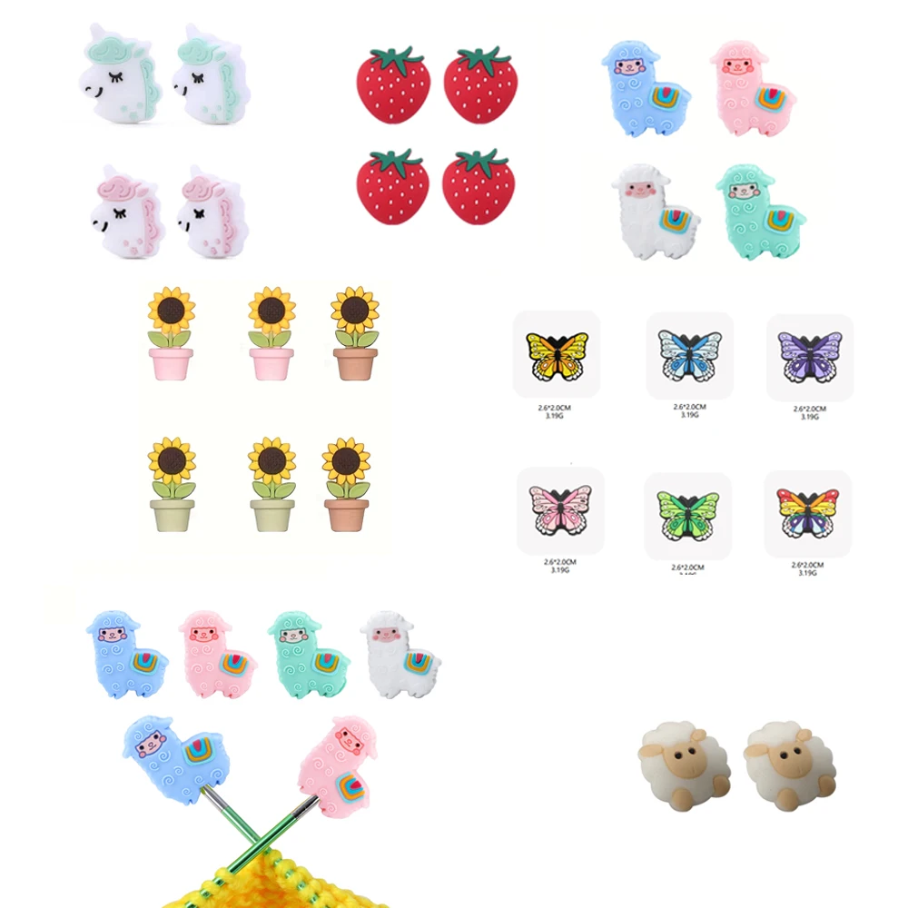 2 шт./4 шт./6 шт./8 шт. игольчатые пробки для свитера, аксессуары для ручного вязания своими руками, силиконовые колпачки для игл