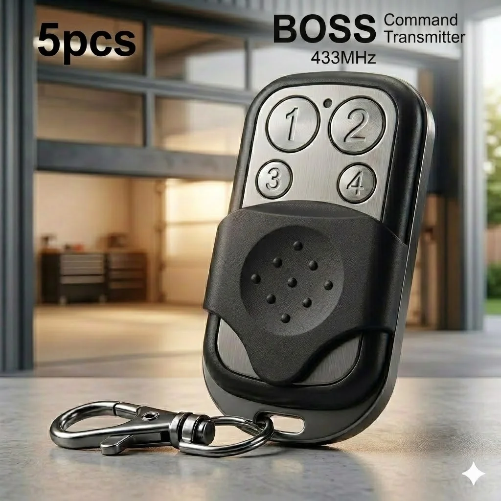 5 Peças Transmissor de Comando para Garagem BOSS BHT3/BHT-3/HT3/BOSS 6 433MHz BOL4/BOL6/OL4 Controle Remoto 433MHz