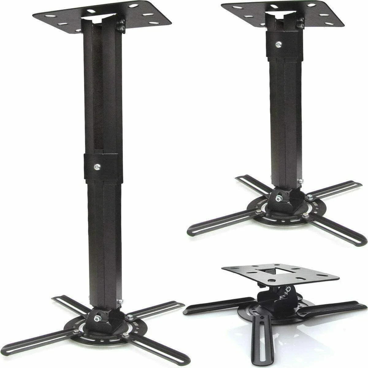 Soporte de tv a la techo y pared proyector giratorio 360 ° extensível hasta 55cm