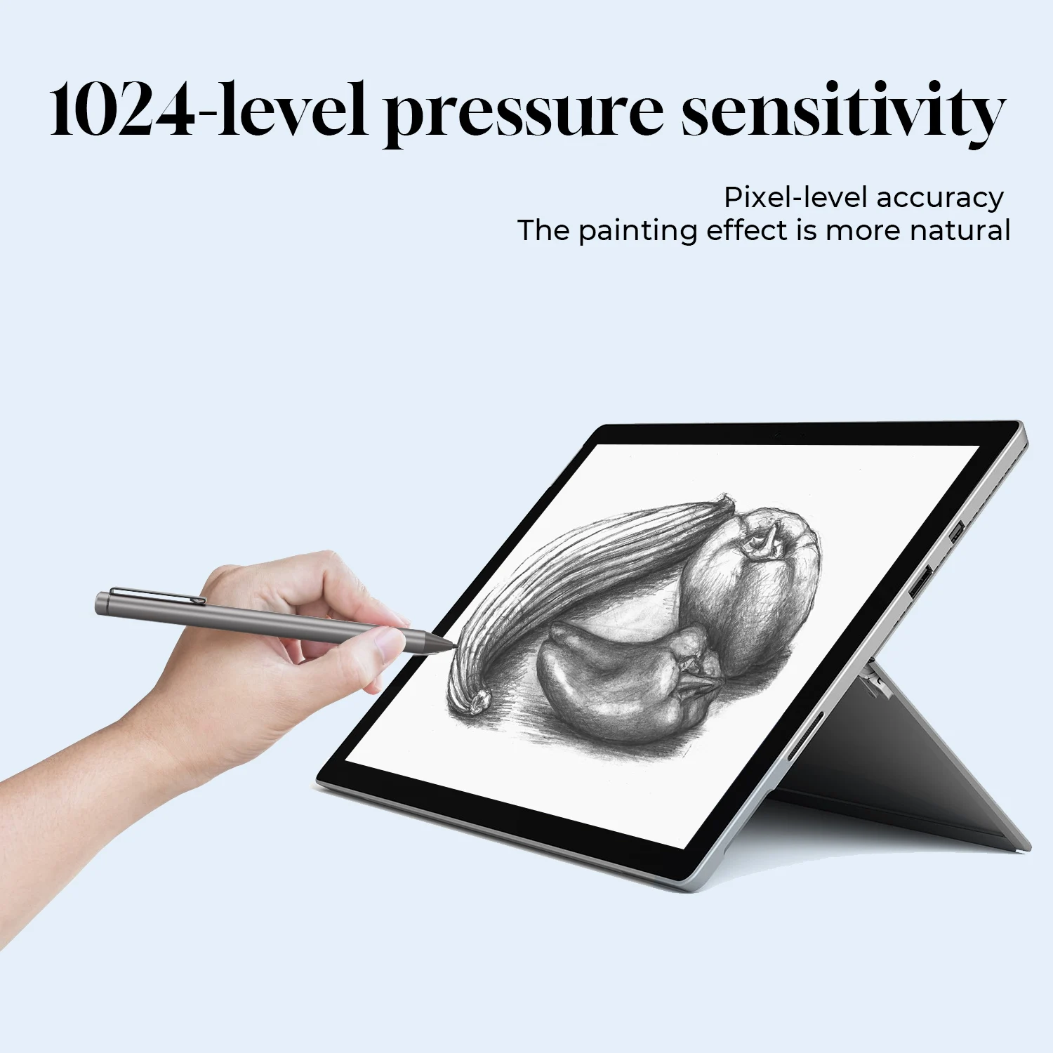 Microsoft Surface/HP/Dell/ASUS ラップトップ/タブレット用アクティブスタイラス - Windows および MPP 1.51/2.0/2.6 と互換性があります。 パームリジェクション