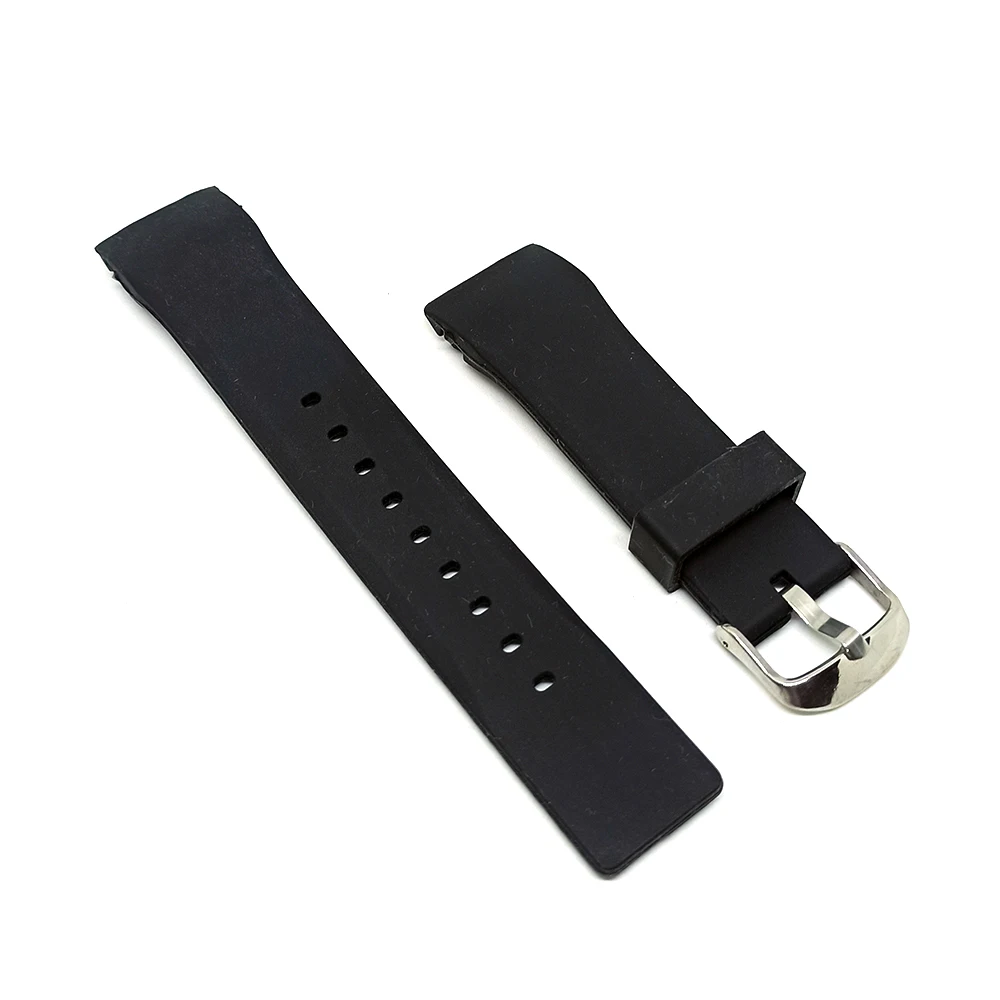 Mido M0264173705100 Ocean Star Captain - Fits with 22mm Black Rubber Silicone Curved End Replacement Watch Band Strap