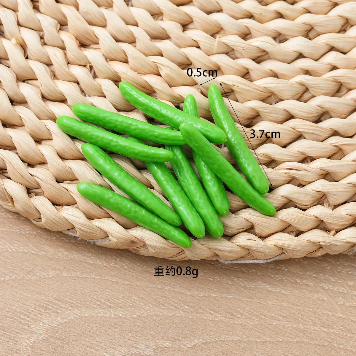 10 Stück Mini Künstliches Gemüse Chili Kohl Edamame Gurke und so weiter – Heimküchen-Dekoration, Feiertagsgeschenk – Detail 10