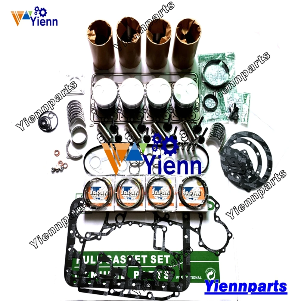 V2003 V2203MDI Überholung Rebuild Kit Mit Zylinder Kolben Für Kubota Motor Bobcat Lader S160 S175 S185 T180 T190 Reparatur Teile