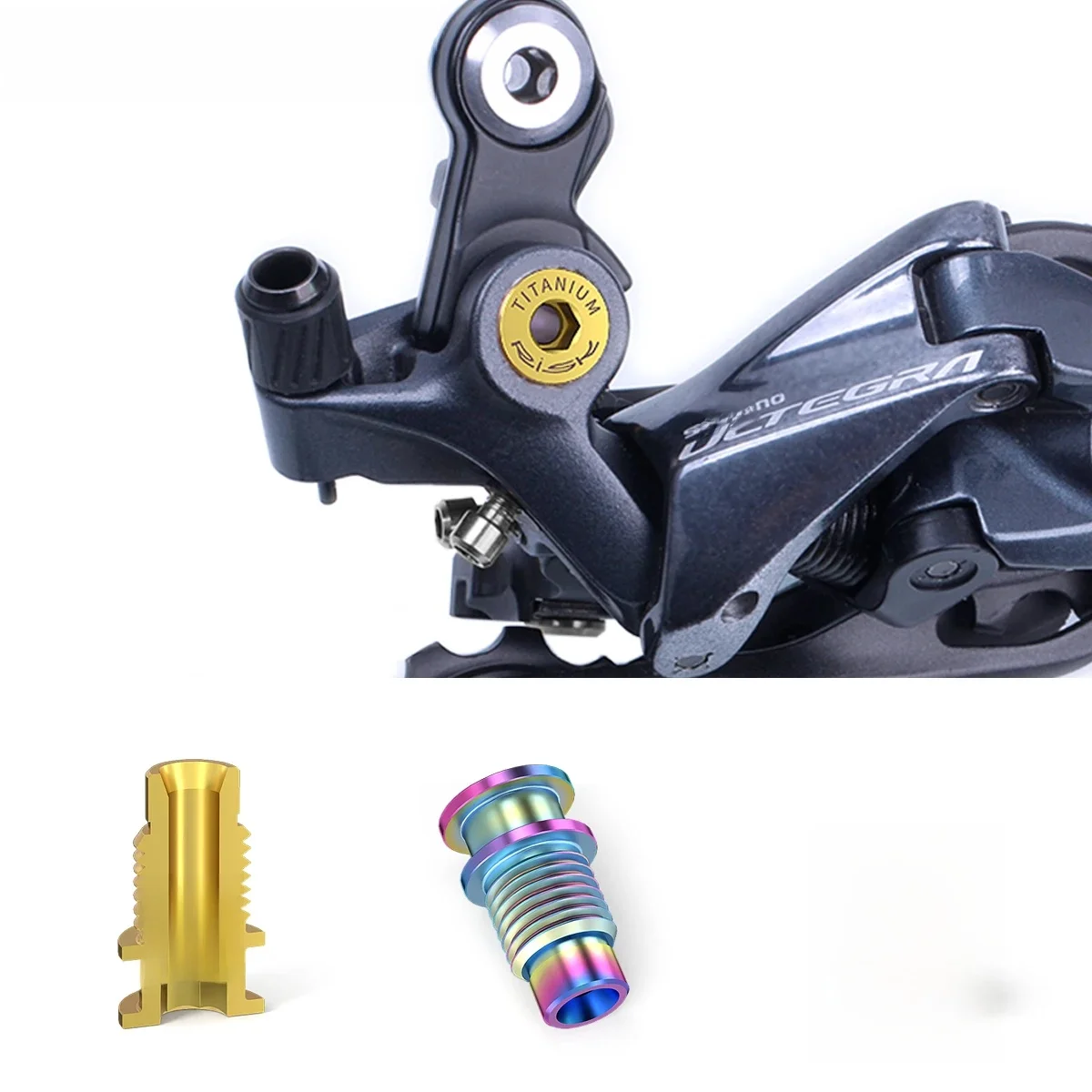 AliExpress UK RISK 1pc R8000 Rear Derailleur Rotation Shaft Bolt, Superlight Titanium Alloy Bike Screw, Bicycle Transmission Shaft Fixing Screw