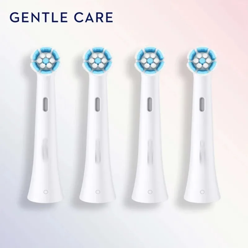 OB iO Gentle Care White Toothbrush Replacement Head 4 Pieces