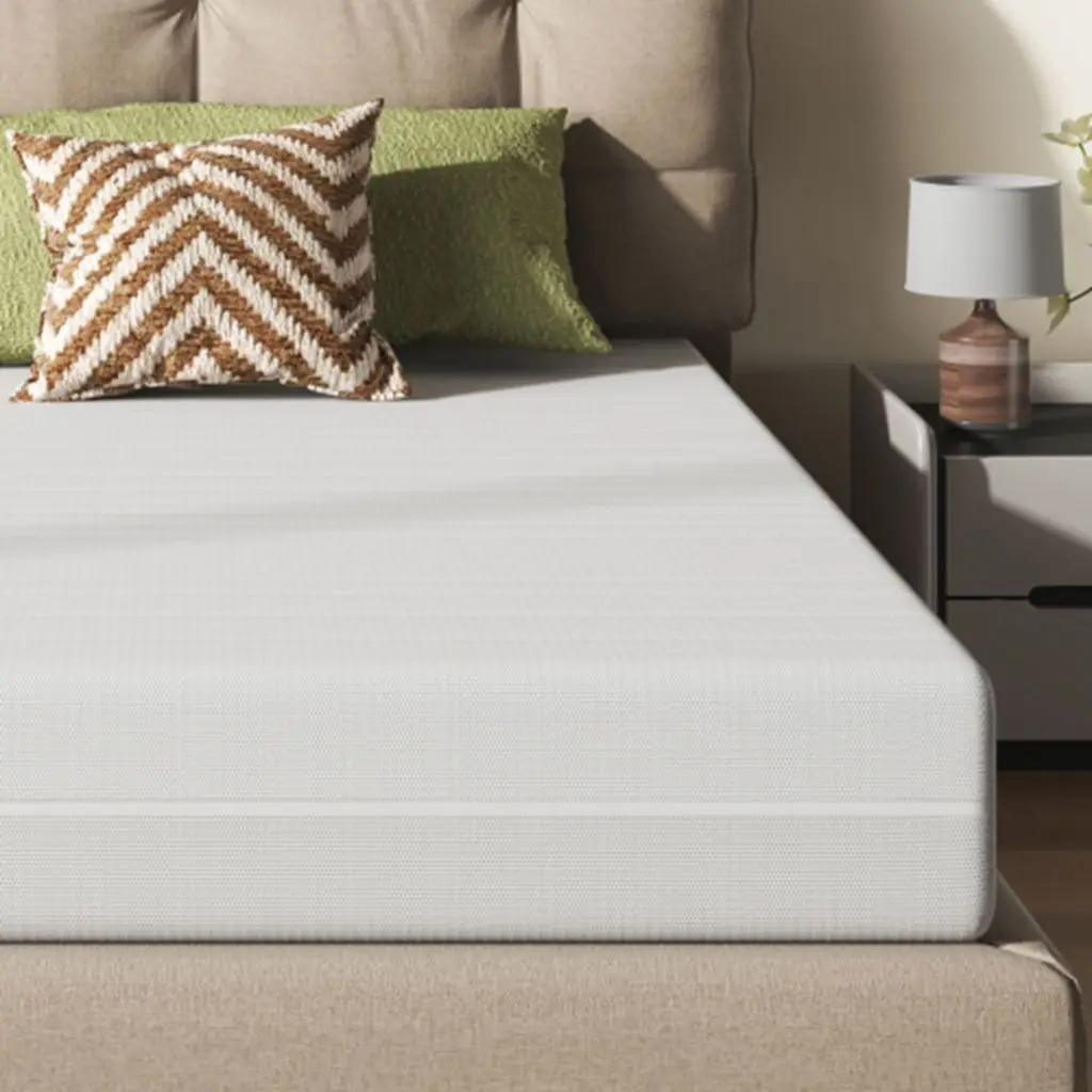 Matelas 90x200, H. 16 cm, matelas ergonomique en mousse froide, tissu de surface doux, dureté moyenne