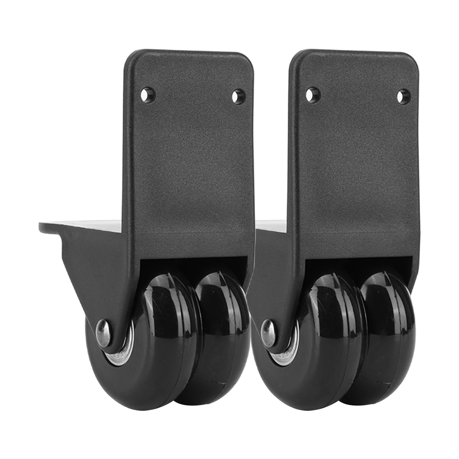 2Pcs Universal Durable Double Row Roller Load Bearing DIY Directional Suitcase Wheels Replacement Accessories for Outdoor Travel