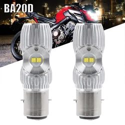 BEVINSEE BA20D H6 P15D-25-1 H6M LED Headlight for Motorcycle H4 LED Moto 2000LM 6000K Hi Low Beam High Power Motorbike Lamp 12V