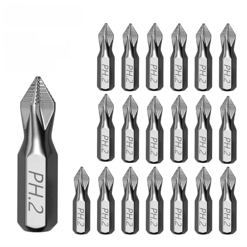 Embout de tournevis à percussion PH2 de 1 pouce, parfait pour les projets de plastique, de bois et de métal!